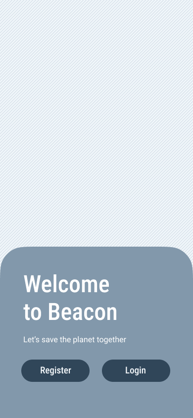 a wireframe of the new user screen